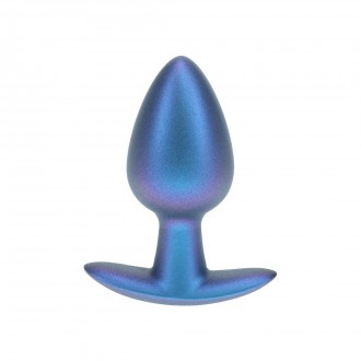 OUCH! SMOOTH SILICONE ANAL PLUG MEDIUM 3,1 /7,9 CM METALLIC BLUE