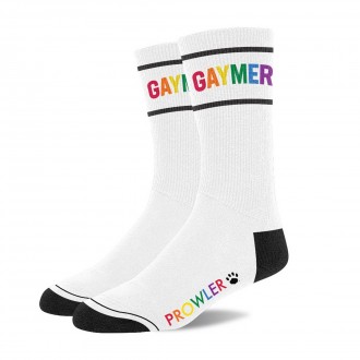 GAYMER SOCKS - WHITE/PRIDE