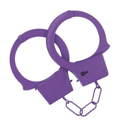 CLASSIC METAL HANDCUFFS - PURPLE