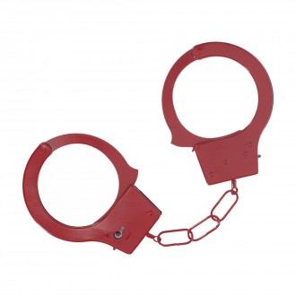 CLASSIC METAL HANDCUFFS - RED