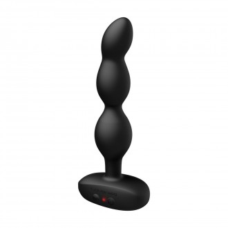 RIDGE - APP-CONTROLLED VIBRATING AND ROTATING ANAL BEADS - BLACK