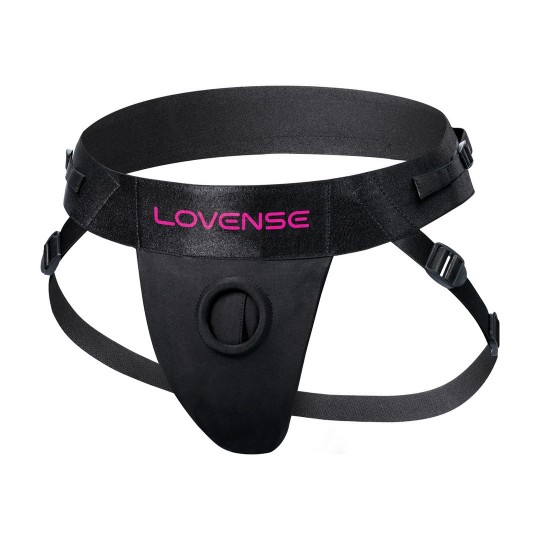 STRAPLESS HARNESS FOR LAPIS DUAL ENDED VIBRATING STRAP-ON- BLACK/PINK