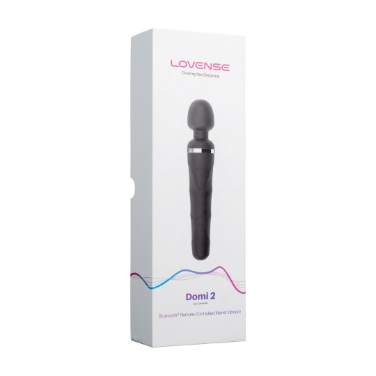 DOMI 2 - BLUETOOTH APP-CONTROLLED MINI WAND MASSAGER - BLACK