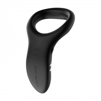 DIAMO - APP-CONTROLLED VIBRATING COCKRING - BLACK