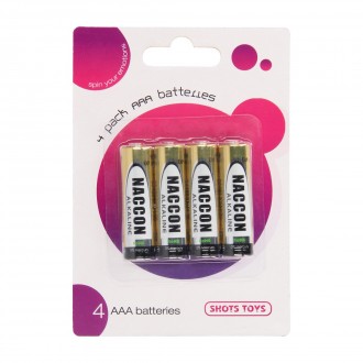 AAA BATTERIES - ALKALINE - 4 PACK