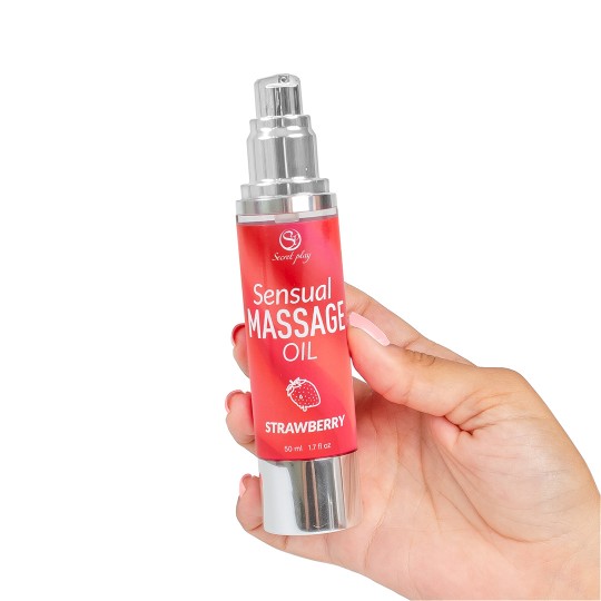 ACEITE DE MASAJE CON SABOR A FRESA 50 ML SECRET PLAY