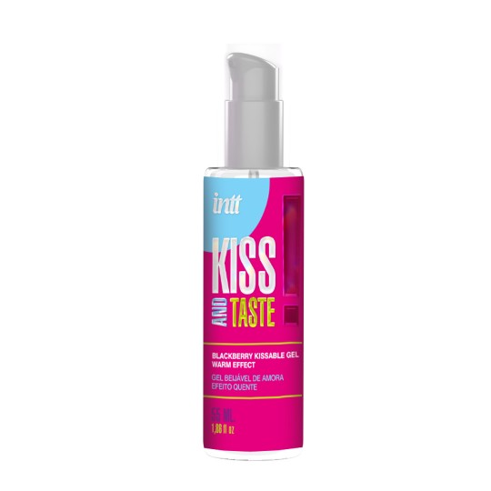 GEL À BAISER AVEC EFFET DE CHALEUR KISS AND TASTE ARÔME DE MÛRE INTT 55ML