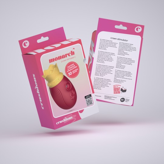 STIMOLATORE CLITORIDEO MONARCH CRUSHIOUS ROSSO