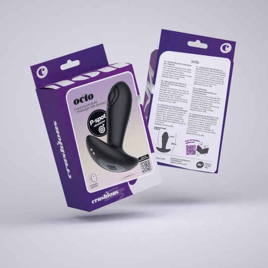 OCTO PLUG ANALE CON COLPETTI E TELECOMANDO CRUSHIOUS