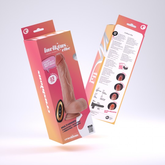 CRUSHIOUS INVIKTUS VIBE 9 VIBRATEUR EN SILICONE LIQUIDE COULEUR CHAIR