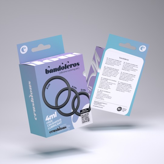 BANDOLEROS ANELLI IN SILICONE SET PER CRUSHIOUS PENE