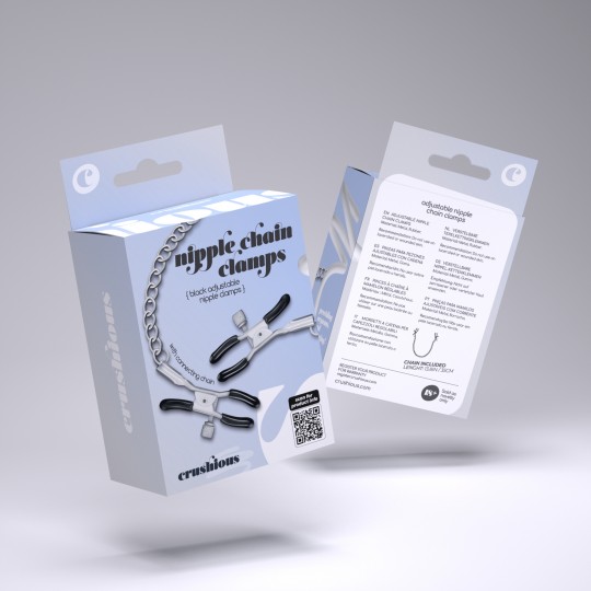 СЕРЕБРЯНЫЕ ЗАЖИМЫ ДЛЯ СОСКОВ НА ЦЕПОЧКЕ ХРУСТЯЩИЕ