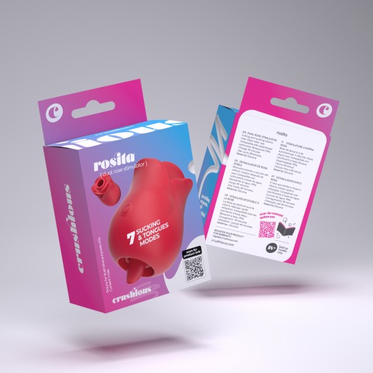 5 + 1 GRATUIT ROSITA STIMULATEUR CLITORIDIEN AVEC LANGUE CRUSHIOUS
