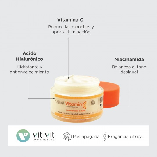 VIT VIT COSMETICS VITAMIN C ILUMINATING DAILY CREAM 50ML
