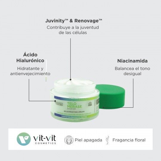 CRÈME DE JOUR RAJEUNISSANTE TELOMERASE BOOSTER 50ML VIT VIT COSMETICS