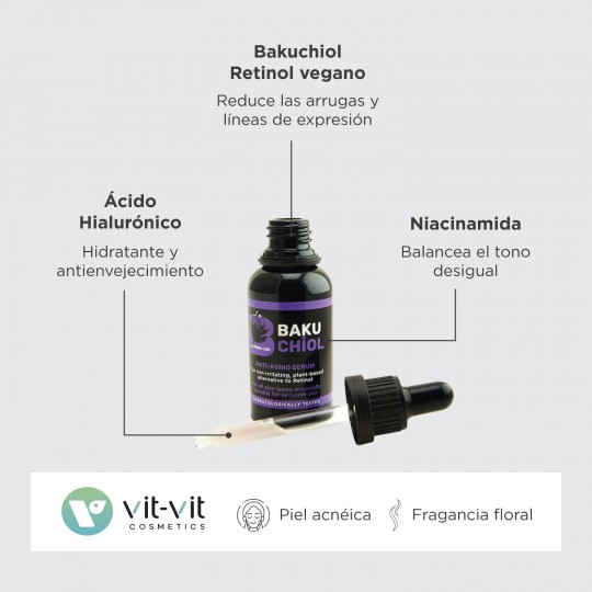 SÉRUM ANTI-ÂGE BAKUCHIOL VIT VIT COSMETICS 30ML