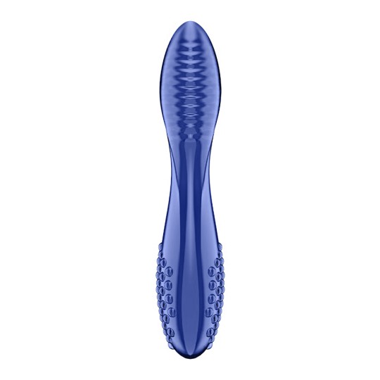 GODE EN VERRE DAZZLING CRYSTAL 2 BLEU SATISFYER