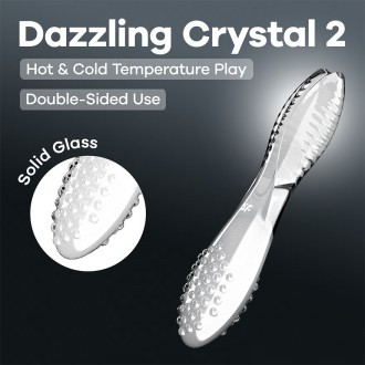 GODE EN VERRE DAZZLING CRYSTAL 2 TRANSPARENT SATISFYER