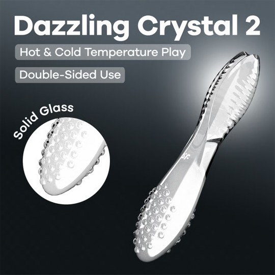 GODE EN VERRE DAZZLING CRYSTAL 2 TRANSPARENT SATISFYER
