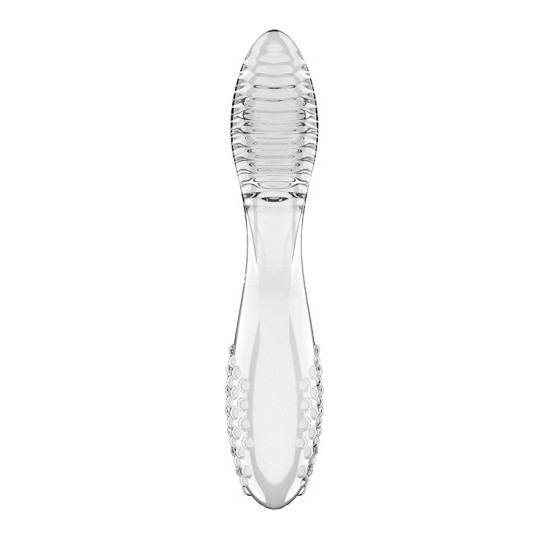 SATISFYER DAZZLING CRYSTAL 2 GLASS DILDO CLEAR
