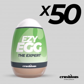 PACK DE 50 OVO MASTURBADOR EZY EGG THE EXPERT CRUSHIOUS