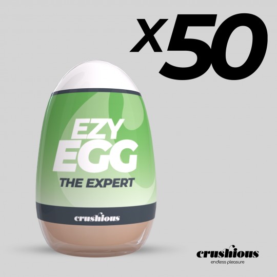 PACK DE 50 HUEVO MASTURBADOR EZY EGG THE EXPERT CRUSHIOUS