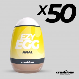 PACK DE 50 HUEVO MASTURBADOR EZY EGG ANAL CRUSHIOUS