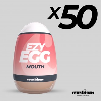 PACK DE 50 OVO MASTURBADOR EZY EGG ORAL CRUSHIOUS