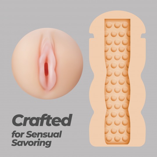 CRUSHIOUS FAPPUCINO CREAMY PUSS PORTABLE VAGINAL MASTURBATOR