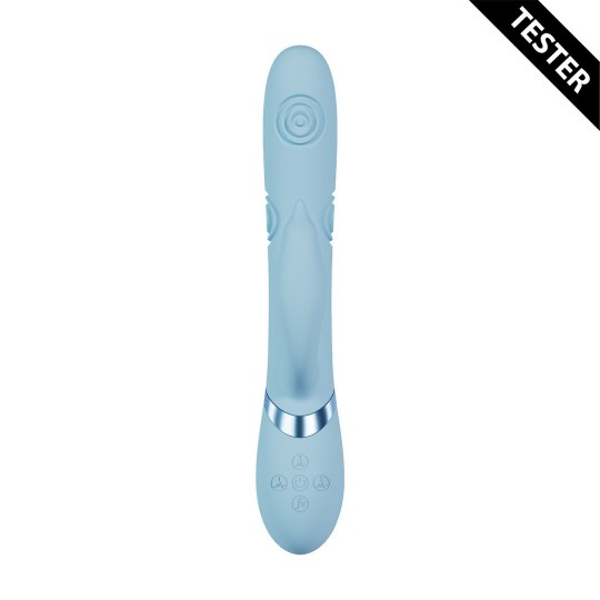 PALLINA - G-SPOT VIBRATING AND TAPPING BEADS CLITORAL STIMULATOR - BLUE - TESTER