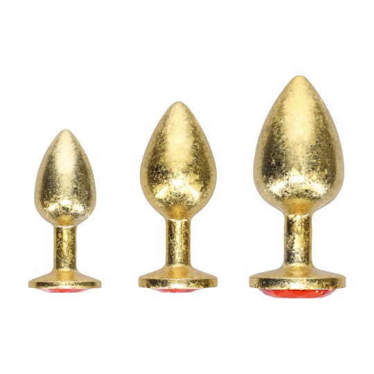 MILAN COLLECTION - METAL ANAL PLUG SET - GOLD