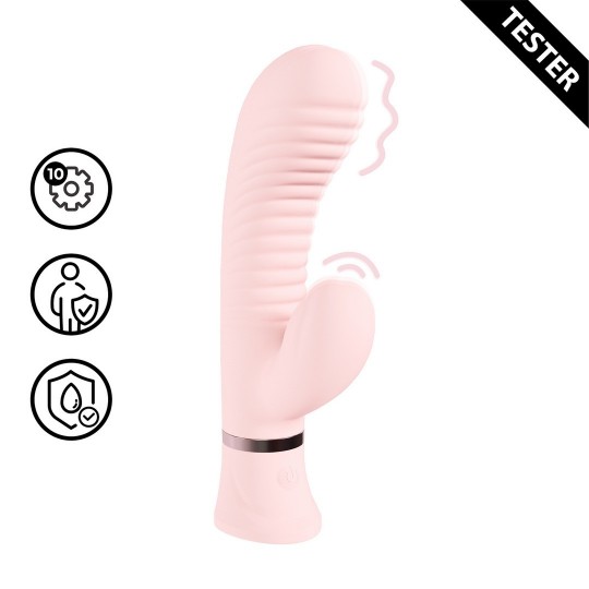 MYSTIQUE - VIBRADOR CONEJITO ESTRIADO - ROSA - TESTER