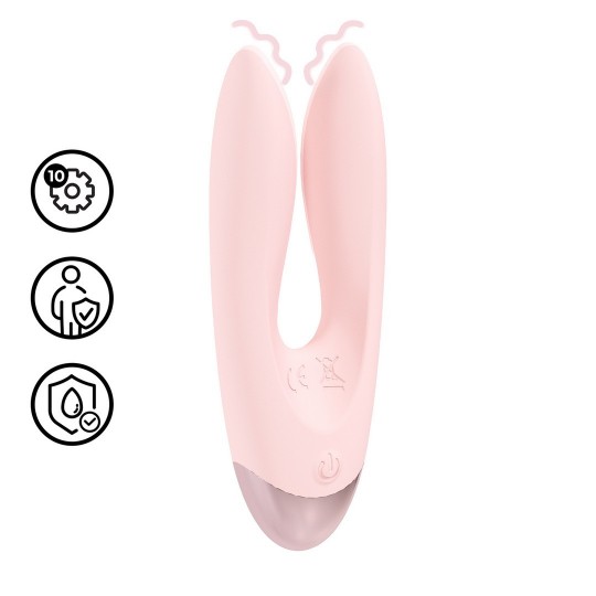 AMOUR - VIBRADOR DE DOBLE MOTOR - ROSA