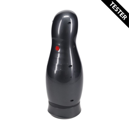 VIRTUO - SUCTION AND VIBRATION MASTURBATOR PUMP WITH PHONE ATTACHMENT - GUN METAL - TESTER