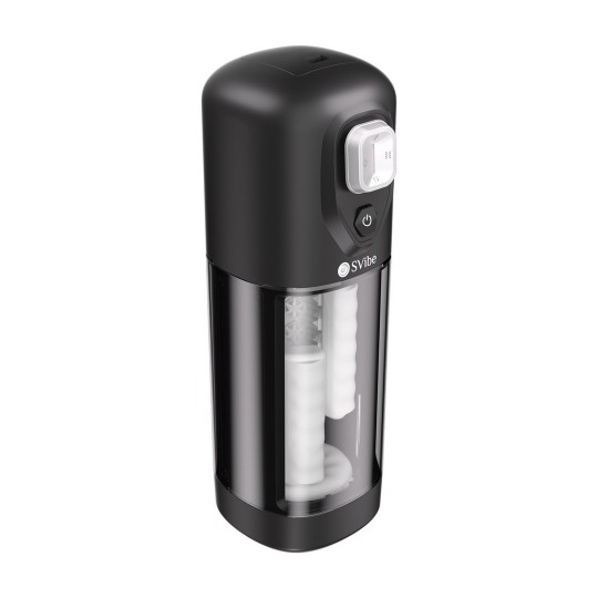 IKON VOLT - MASTURBADOR CALENTADOR VIBRANTE TRANSPARENTE