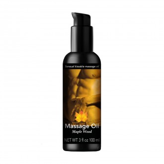 SENSUAL KISSABLE MASSAGE OIL - MAPLE WOOD - 3 FL OZ / 100 ML