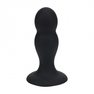 PLUG ANAL DE SILICONE LÍQUIDO DOBLE RATTER M PRETO LEVELZ