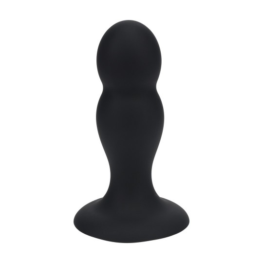PLUG ANAL DE SILICONE LÍQUIDO DOBLE RATTER M PRETO LEVELZ