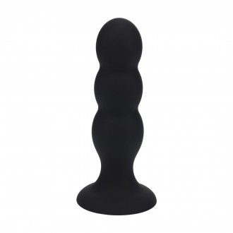 PLUG ANAL DE SILICONA LÍQUIDO TRI RATTLE L PRETO LEVELZ
