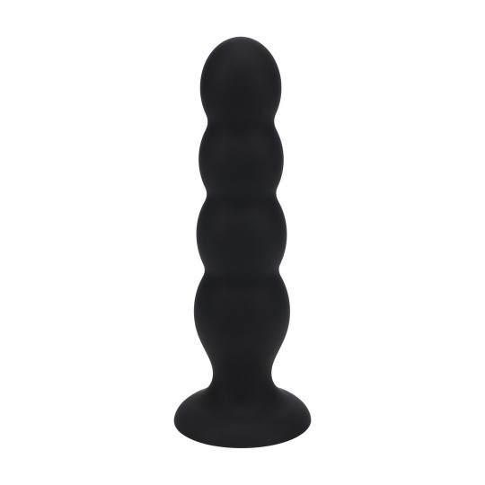 PLUG ANAL DE SILICONE LÍQUIDO QUAD RATTLE XL PRETO LEVELZ