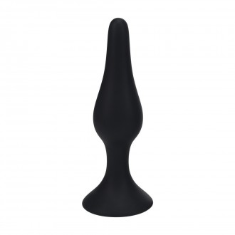 PLUG ANAL DE SILICONA SLIM XL PRETO LEVELZ