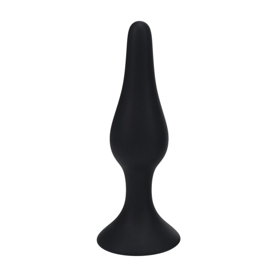 PLUG ANAL DE SILICONA SLIM XL PRETO LEVELZ