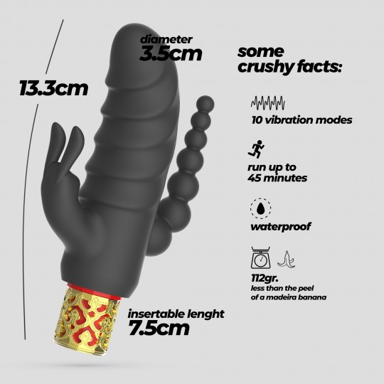 CRUSHIOUS ROMANOV CLASSIC VIBRATOR WITH REMOVABLE SILICONE SLEEVE