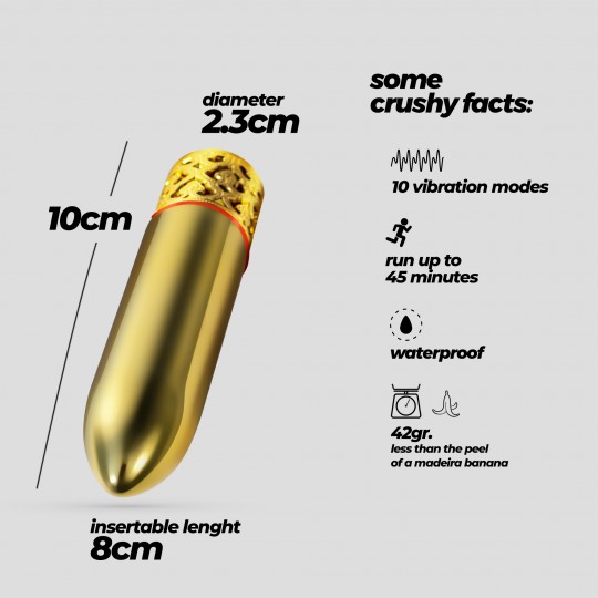 ROMANOV VIBRADOR CLÁSICO CON FUNDA DE SILICONA EXTRAÍBLE CRUSHIOUS