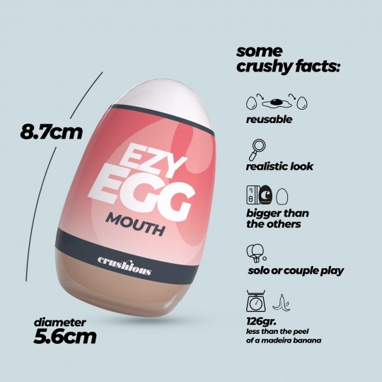 UOVO MASTURBATORE EZY EGG ORALE CRUSHIOUS