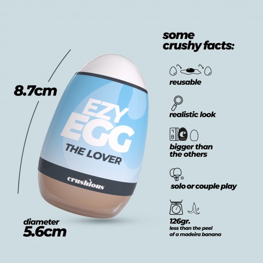 ŒUF MASTURBATEUR EZY EGG THE LOVER CRUSHIOUS