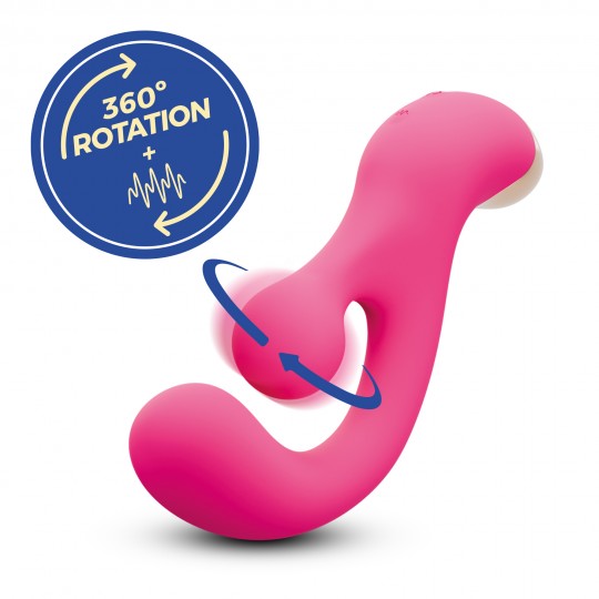 PLEASER VIBRADOR CON ESTIMULACIÓN GIRATORIA CRUSHIOUS