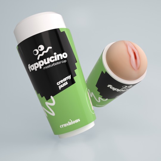 PACK OF 72 CRUSHIOUS FAPPUCINO CREAMY PUSS PORTABLE VAGINAL MASTURBATOR