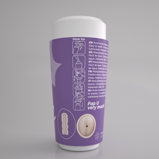 PACK OF 72 CRUSHIOUS FAPPUCINO HOT BUNS PORTABLE ANAL MASTURBATOR