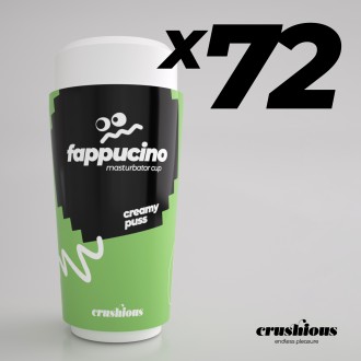 PACK DE 72 FAPPUCINO MASTURBATEUR VAGINAL PORTABLE CREAMY PUSS CRUSHIOUS